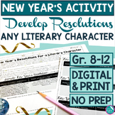 New Year's Activity Resolutions Any Literary Character Ind