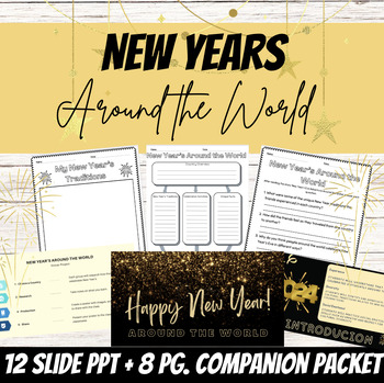 Preview of New Year's Around the World Bundle | Full Lesson | NO PREP