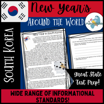 Preview of New Year's Around the World-South Korea-Informational Text and Assessment