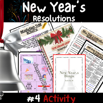 Preview of 2024 New Year's Bingo Activity #4 of 5