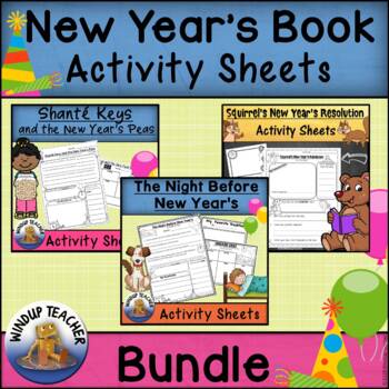 Preview of New Year's Picture Book Activity Sheet BUNDLE