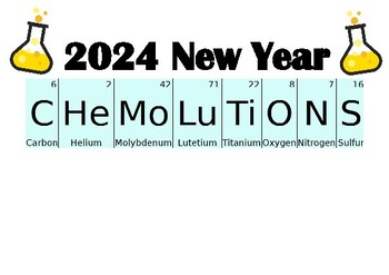 Preview of New Year's Chemolutions Bulletin Board Display Cards
