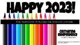 New Year's Color and Art Cards 2023
