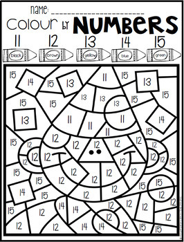 Download New Year's Color by Code Numbers 11-20 Activities by Kindergarten Rocks