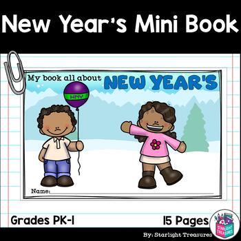 Preview of New Year's Day Mini Book for Early Readers