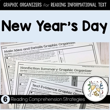 Preview of New Year's Day | Graphic Organizers for Reading Informational Text