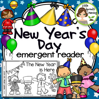 Preview of New Year's Day emergent reader