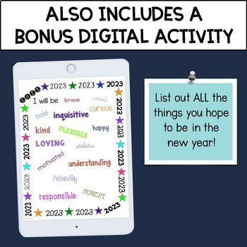 New Year's Digital Interactive Flip Book by Stress-Free Teaching