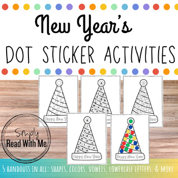 Preview of New Year's Dot Sticker Activities