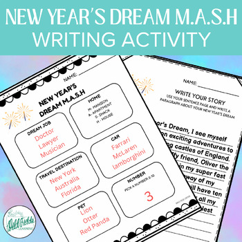 Preview of New Year’s Dream MASH  - Creative Writing Activity