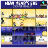 New Year's Eve Backgrounds Clip Art Set {Educlips Clipart}