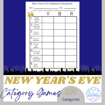 New Year’s Eve Category Games