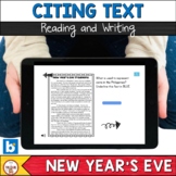 New Year's Eve | Citing Evidence Reading and Writing | Boo