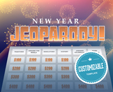 New Year's Eve Jeopardy with Scoreboard - Trivia PowerPoin