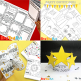 New Year's Eve/ New Year's Craft Bundle - Cootie Catcher Q