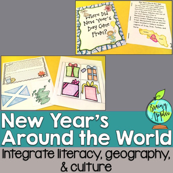 Preview of New Year's Eve, New Year's Day Interactive Notebook, New Year's Activities