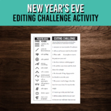 New Year's Eve Punctuation and Grammar Editing Challenge |
