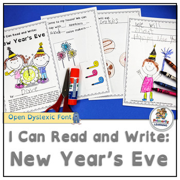 Preview of Are You Looking for Engaging New Year's Eve Emergent Readers & Activities