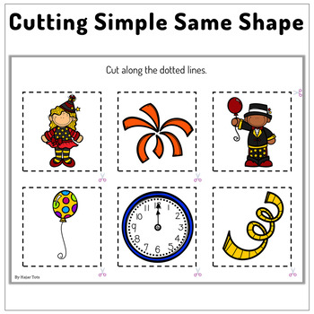 Shape Cutting Practice with Scissors Preschool - Bats by Hajar Tots