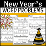 New Year's Eve Word Problem Worksheets: Addition & Subtraction