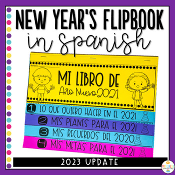 Preview of New Year’s Flipbook in Spanish - Año Nuevo