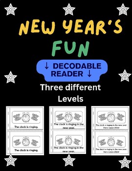 Preview of New Year's Fun Decodable Reader (2024)