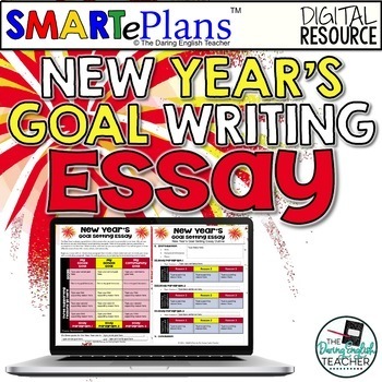 Preview of New Year's Goal Essay for Google Drive - Distance Learning