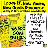 2024 New Year's Goal Setting Activities | Upper Elementary