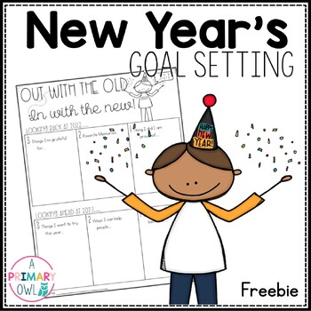 Preview of New Year's Goal Setting Activity 2024
