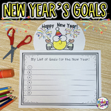 New Year's Goal Writing first second third grade