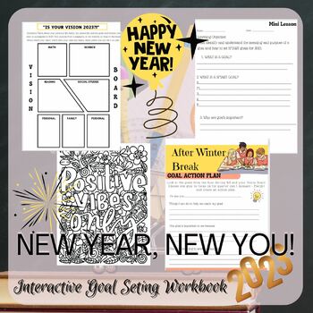 Preview of January | New Year's Goals Resolutions *No Prep*