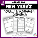 New Year's Goals, Resolutions & Review | Grades 4-6 | Writ