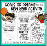 New Year's Goals or Dreams Activity with Topper