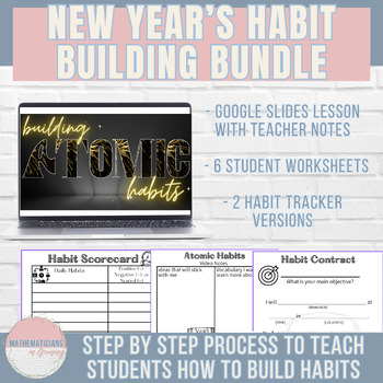 Preview of New Year's Habit Building Lesson and Activity