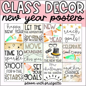 New Year's Holiday Posters by The Nature of Teaching | TpT