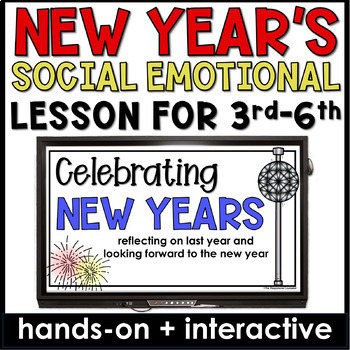 Preview of New Year's Lesson and Activities for Social Emotional Learning