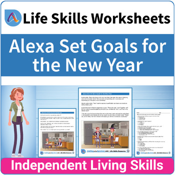 Preview of New Year's Special Education Life Skills Worksheet for Middle and High School