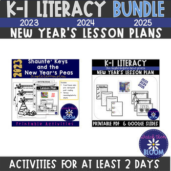 Preview of Printable New Year Lesson Plan BUNDLE: Shaunte' Keys and Night Before New Year's