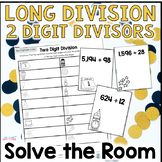 New Year's Math Activity - Solve the Room - Long Division 
