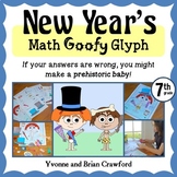 New Year's Math Goofy Glyph 7th Grade | Math Enrichment | 
