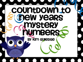 Preview of New Year's Math Mystery Numbers