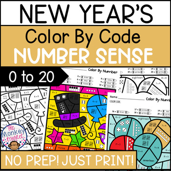 Preview of New Year's Math Worksheets Number Sense