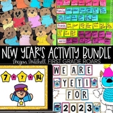 New Year's Activities 2024 BUNDLE Resolutions, Goals, Bull