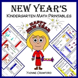 New Year's No Prep Math Kindergarten | Math Facts Fluency 
