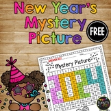 New Year's 2024 One Hundreds Chart Mystery Picture Activit