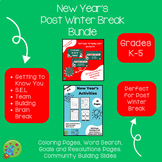 New Year's - Post Winter Break Bundle (coloring pages/word