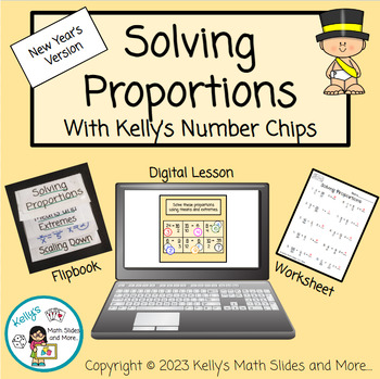 Preview of New Year's Proportional Relationships Activity - Digital and Printable