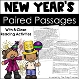 New Year's Reading Comprehension Paired Passages Close Rea