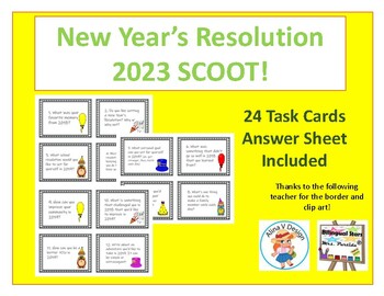 Preview of New Year's Resolution 2023 SCOOT - Digital Copy Included