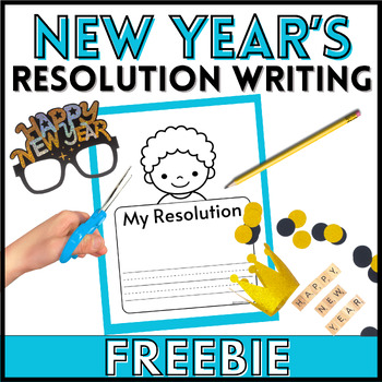 Preview of New Years Resolution 2024 Worksheets for Kindergarten FREEBIE